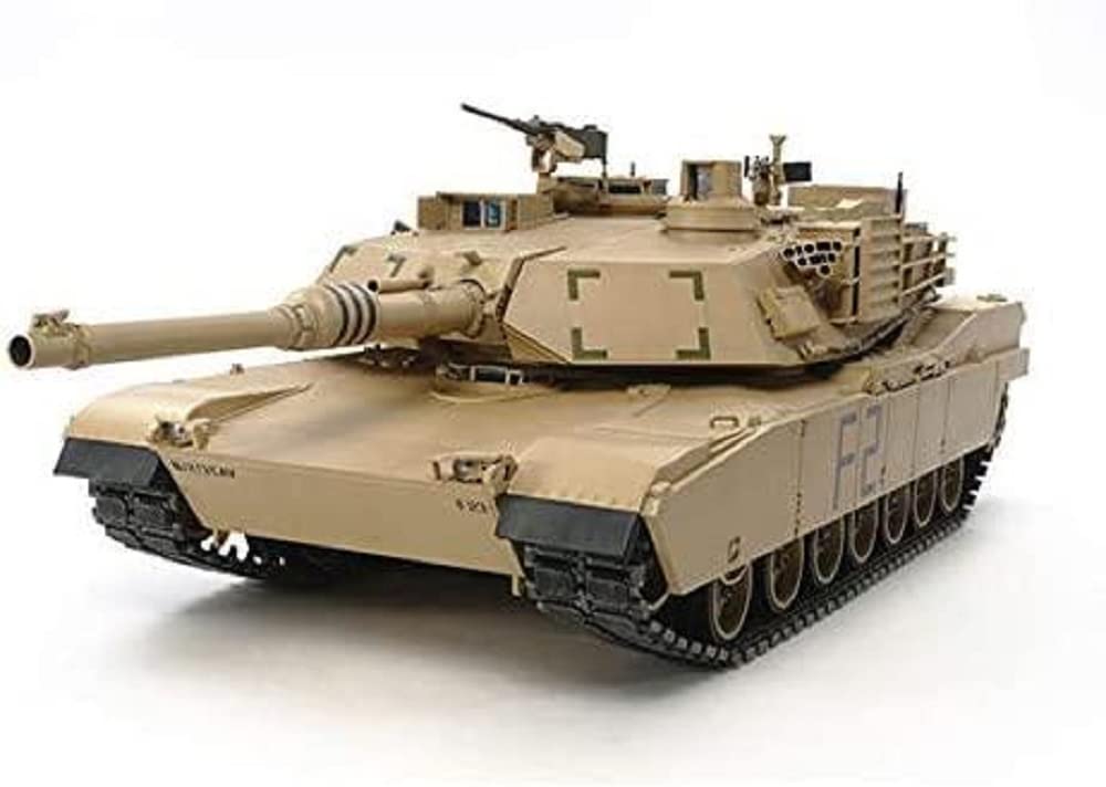 TAMIYA 56041-1:16 RC US KPz M1A2 Abrams Full Option Kit 1:16 Scale Model Building RC Tank Assembly Instructions Includes Motor
