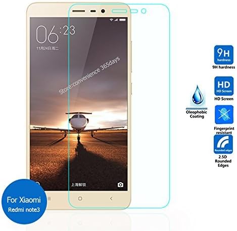 Kaira 9H Hardness Toughened Tempered Glass Screen Protector for Xiaomi Redmi Note 3/ Note 3 Pro/Redmi Note 3 Prime [Proper Sensor & Camera Cut]