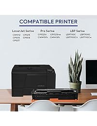 Ink E Sale   Juego de 4 cartuchos de tóner para impresoras HP CE320A, CE321A, CE322A, CE323A, Canon 116 (K C Y M) con impresora de la serie LaserJet CP1525n, CP1525nw, CM1415fn, CM1415fnw, Canon MF8080cw