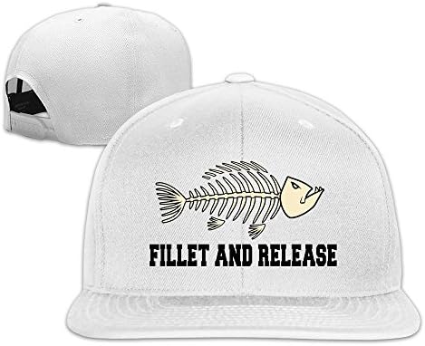 Fillet And Release Hilarious Funny Fishing Adjustable Cap Flat Bill Baseball Caps