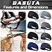 DASUTA 8 PCS Women's Workout Headbands Non Slip Yoga Sport Sweatbands Fitness Hairbands for Travel Athletic Elastic Moisture Wicking