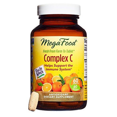 MegaFood - Complex C, Supports Immunity and Well-being with Rosehips and Orange, Vegan, Gluten-Free, Non-GMO, 60 Tablets (FFP)