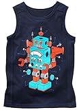 Fiream Toddler and Boys Comfort Cotton Cartoon Tank Tops by Brix