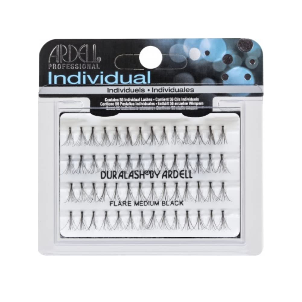 Ardell Dural ash Individual Flare Medium Eye Lashes, Black