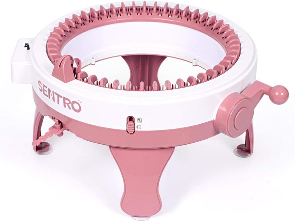 HEIRAO DIY Smart Needles Knitting Machine Weaving Loom Kit, Knitting Board Rotating Double Knit Loom, Knitting Machine for Adults and Kids