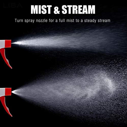 LiBa Spray Bottles (4 Pack,16 Oz), Commercial Grade/Industrial