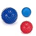 accmor Massage Ball Set (2 Spiky Massage Ball& 1 Lacrosse Ball), High Density Deep Tissue Physical Therapy for Foot & Back Pain Plantar Fasciitis Using Reflexology Trigger Point & Myofascial Release