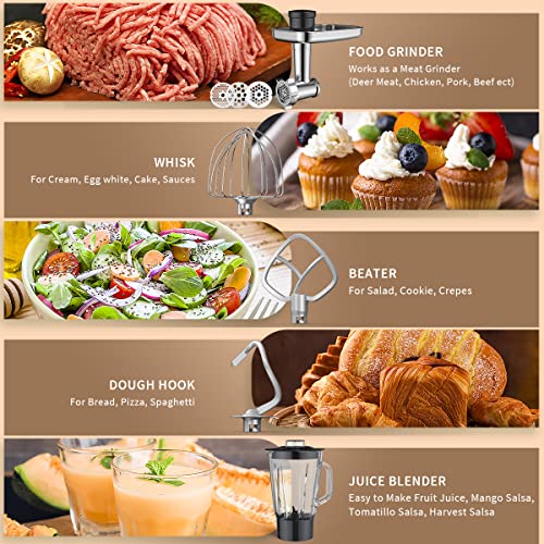 Stand Mixer, [2022 Ver] Updated Fermentation Dough Mixer 6+F, 5IN1 Multifunctional Household