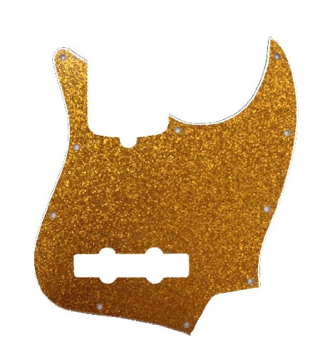 Dâ€™Andrea Jazz Bass Pickguards for Electric Guitar, Gold Sparkle
