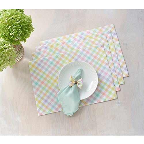 Spring Splendor Gingham Placemats in Multi (Set of 4) The Home