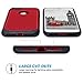ULAK iPhone 7 Case Red, Slim Fit TPU Plastic & Hard PC Protection Hybrid Dual Layer Anti-Scratch Shock Absorbing Cover for Apple iPhone 7 4.7 inch, Red/Black