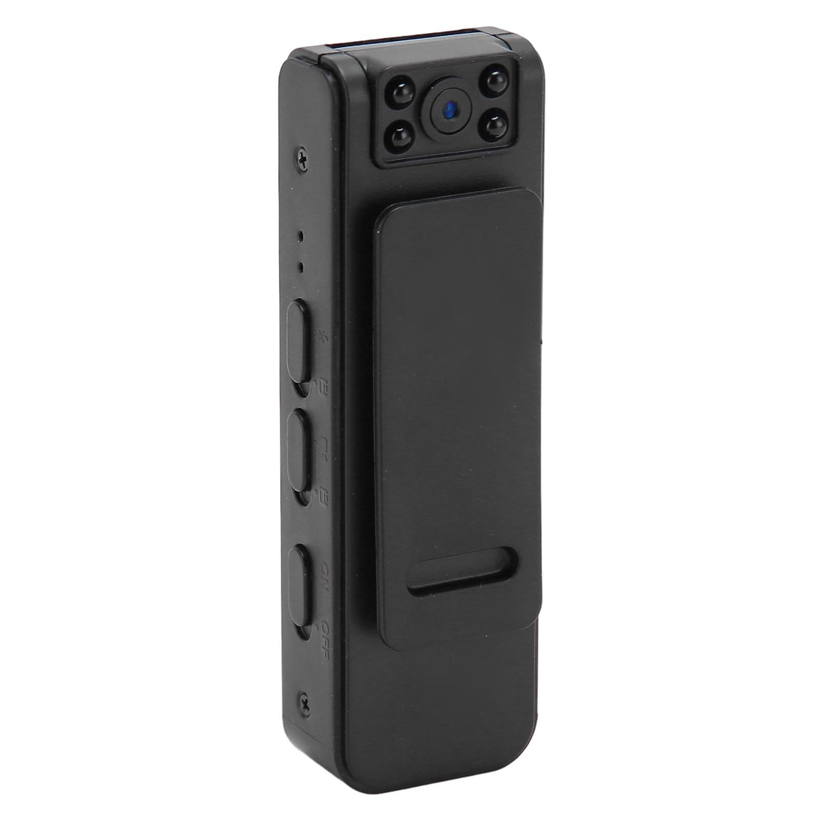 Body Camera Mini Spy Nanny Cam, Police Body Camera, Lightweight and Portable 1080P Body Camera with Video Wearable, for Home Security Guard Home Outdoor Travel Camping (Direct