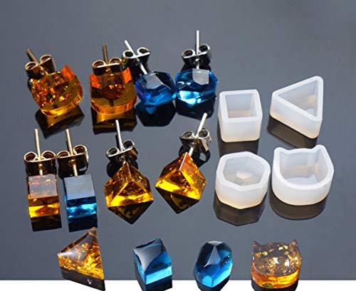 225 Pcs Resin Jewelry Molds DIY Jewelry Casting Molds Tools Set Resin Jewelry Casting Molds Contains 16 Silicone Resin Jewelry Molds for DIY Jewelry Craft Making