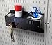 Wall Control Pegboard Spray Can Holder Bracket and Aerosol Can Organizer Pegboard and Slotted Tool Board - Black