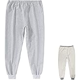 LAROTSUBA Waterproof Patient Care Trousers,Patient Care Underwear,Adjustable Incontinence Trousers,Reusable Adaptive Apparel for Bedridden,Elderly,Mobility Impaired (Long,Grey,M)