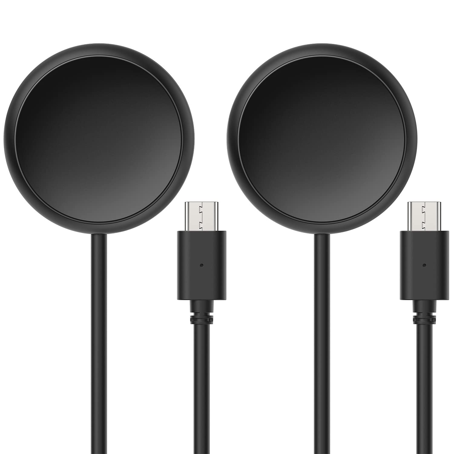 [2 Pack ] Pixel Watch Charger Compatible with Google Pixel Watch, Tading Replacement USB C Magnetic Charging Dock Cable, Black - 3.3ft 100cm