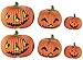 Juvale Halloween Pumpkin Paper Lantern Table Centerpiece Jack-O-Lantern Party Decorations - 6 Pack, Orange