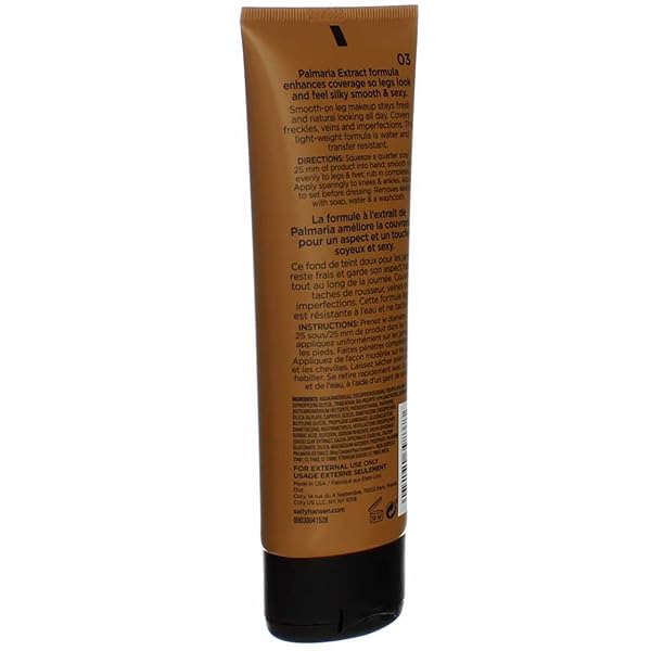 SALLY HANSEN AIRBRUSH LEGS LEG MAKEUP TAN/BRONZE, 4 OZ PACK OF 3