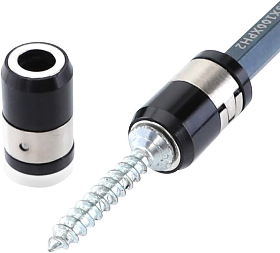 Miklan Magnetizer Ring Screwdriver Bit Drive Holder Universal 21mm Removable Magnetizer Ring Magnetic Steel for Screwdriver Bits