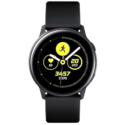 Samsung Galaxy Watch Active - 40mm, IP68 Water Resistant, Wireless Charging, SM-R500N International Version (Black) (Renewed)