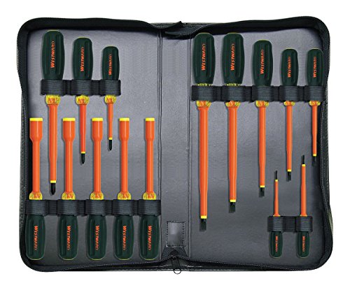Click Here to See More Images Westward 5UFT6 Insulated Screwdriver/Nutdriver Set, 15Pc