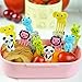 SAKOLLA 36 Pieces Food Picks for Kids, Mini Cartoon Animal Toothpick for Bento Lunch Decorations, Fruit, Cocktail Picks, Sandwich