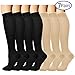 8 Pairs Compression Socks For Women and Men - Best Medical, Nursing, for Running, Athletic, Edema, Diabetic, Varicose Veins, Travel, Pregnancy & Maternity - 15-20mmHg, Small / Medium, Assorted 3
