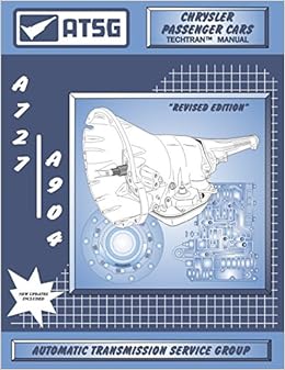 Amazon.com: ATSG A727 / 904 Chrysler Transmission Repair ... a727 transmission diagram 