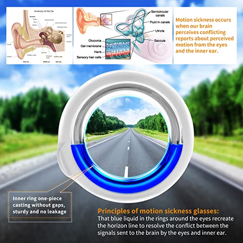 Hion Anti Motion Sickness Smart Glasses, UltraLight Portable Nausea