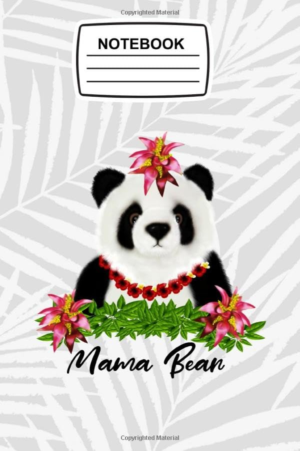 Notebook Mama Bear: Bear Mother, Tropical Floral Journal Notebook Blank Lined Ruled 6x9 100 Pages
