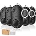 TOODOO 5 Pack Safesound Personal Alarm, 130 db Emergency Safety Key Chain, Self-Defense Security Safe Sound Alarm with Mini LED Flashlight for Kids, Women, Night Workers (Black)