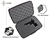 SHBC 4 FOAMS Free choice Pistol Case with Password lockable- Fits Full Size Handgun & Revolvers Waterproof green camouflage bag with handle Fits most Glock, Smith and Wesson (S&W), Ruger, Colt,etc.