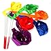 Tosnail 12-Foot Ribbon Dancer Dancing Ribbon Streamer Rhythm Ribbon with 19