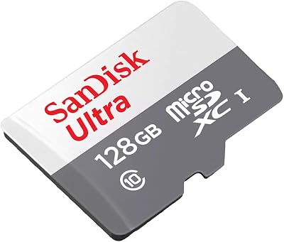 SanDisk Ultra 128GB microSDXC UHS-I Class 10 Memory Card with SD Adapter