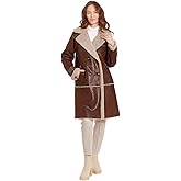 Frye womens Faux Shearling Notch Clr Coat