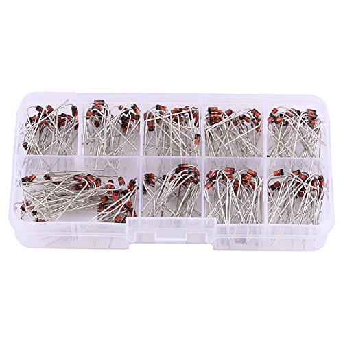 200pcs 10Values 1W Zener Diode Assortment Kit with Clear Box 1N4738~1N4748