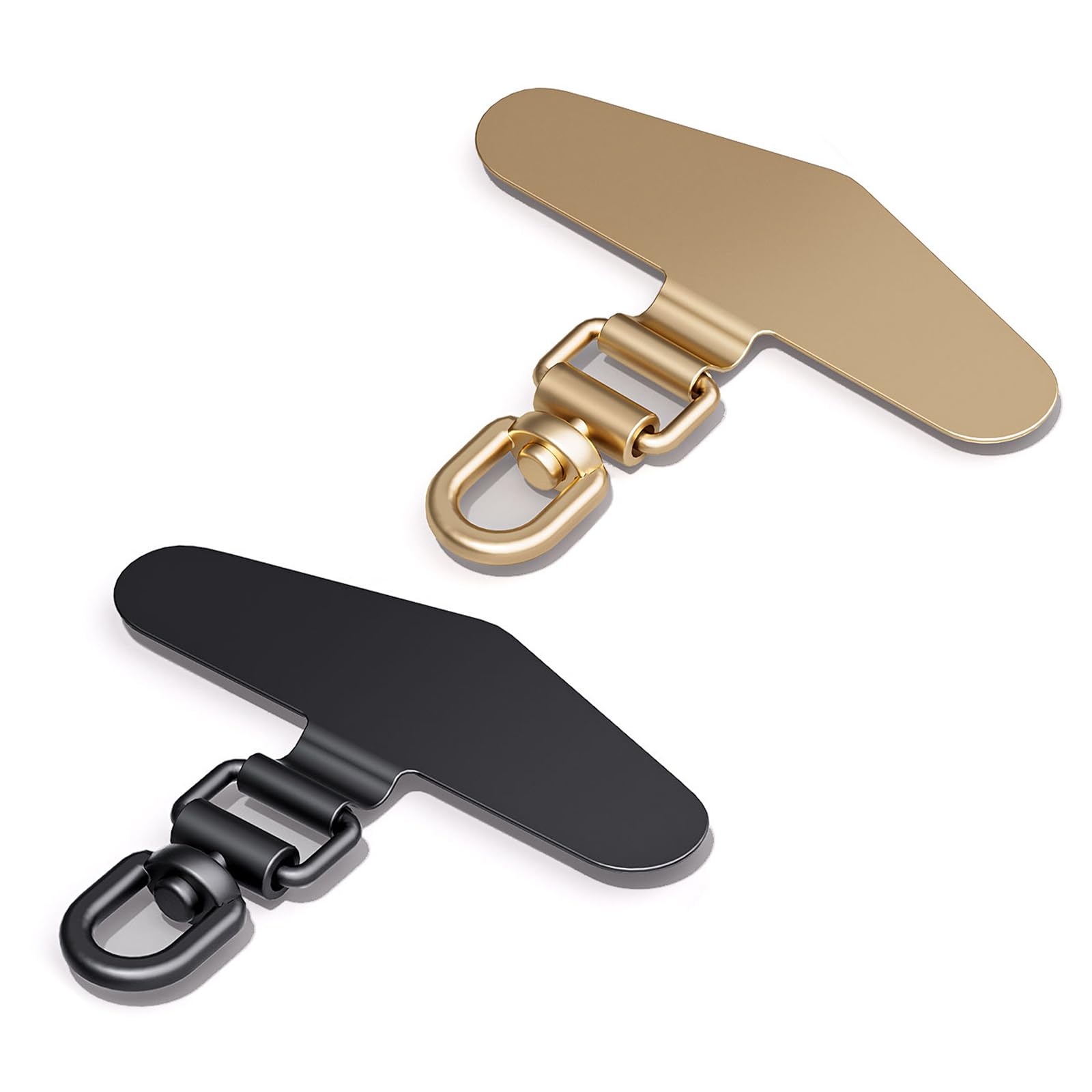Photo 1 of Fajocru Stainless Steel Phone Lanyard Patch - 360-Degree Rotating Wheels for Universal Cell Phones (No Adhesive Needed), Anti-Breakage Metal Strap Connector for iPhone Samsung & Mobile Devices
