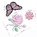 Budicool Flowers Butterfly Iron on Patches Embroidery Applique Patches for Clothes Jeans (Pack of 16 Pieces)