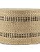 Cleverbrand Inc. Jute Webbing, 3.50 Inches x 8 Yards - Natural with Black Stripes