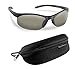 Flying Fisherman Bristol Polarized Sunglasses Bundle Kit, Black/Smoke