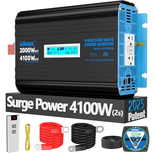 GIANDEL 2000W Pure Sine Wave Inverter