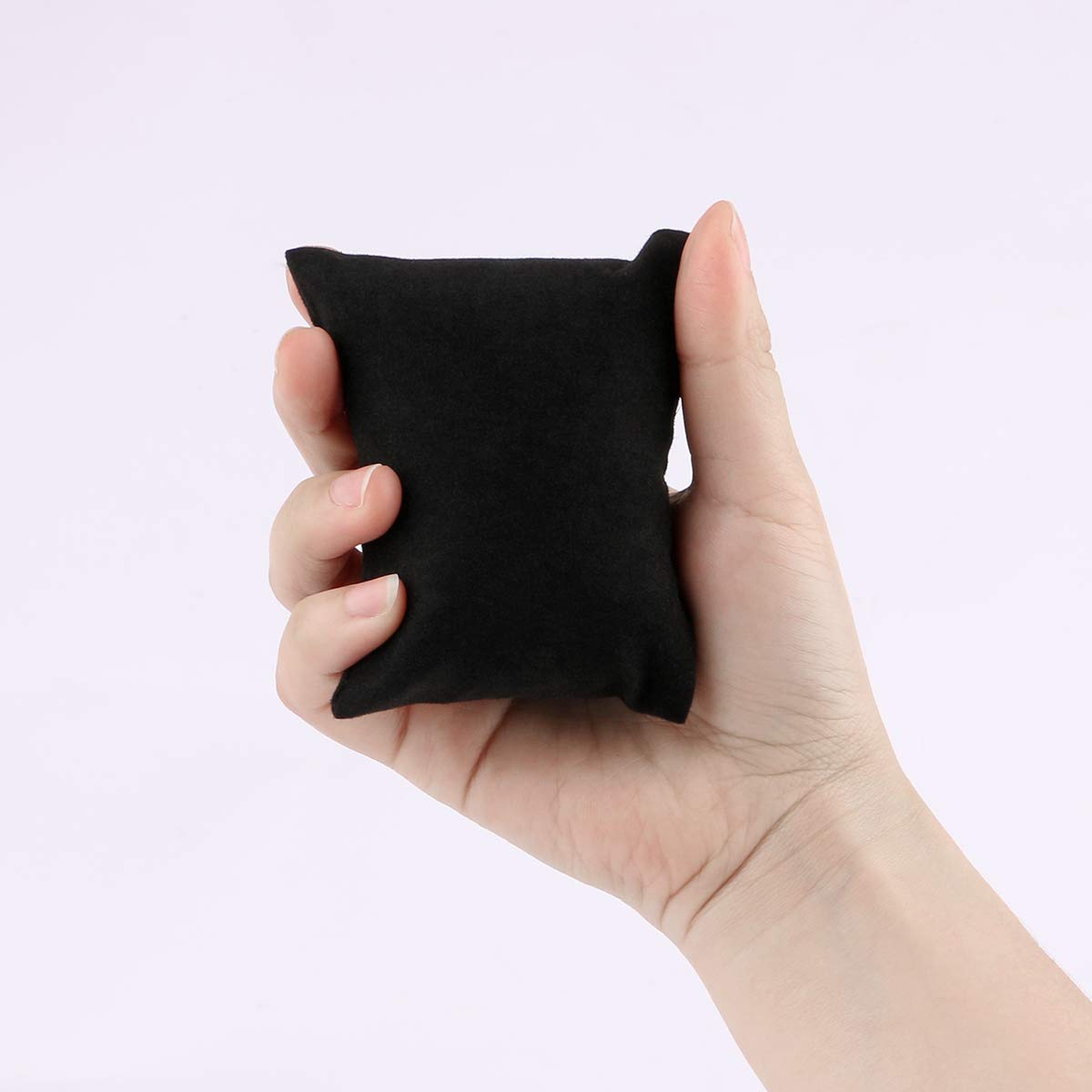 sdoot Watch Pillow, Velvet Watch Pillows for Box Bracelet Watch Pillow 20 Packs, Small Black Velvet Pillow 3.34'' x 2.95'', Jewelry Display Pillow Bracelet Bangle Cushions for Gift Box