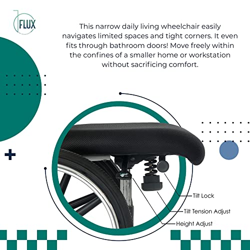 Daily Indoor Wheelchairs for Adults (Standard) FLUX SlimLine Narrow