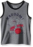 The Children's Place Boys' Graphic Tank Top, Gray Stone, 12-18 Months