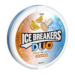 ICE BREAKERS DUO Cool Orange Flavored Sugar Free