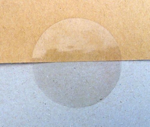 25mm Round x Roll of 1000 Gloss Clear Transparent Seals - Self-Adhesive Labels with Standard Permanent Adhesive