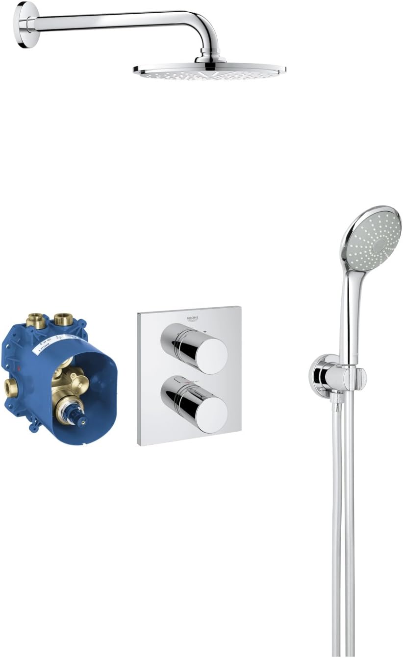 GROHE Kit de Douche Encastré Grohtherm 3000 34408000 (Import Allemagne