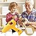 Hot Glue Gun with LED Lights,60/100W Full Size Dual Power High Temp Heavy Duty Melt Glue Gun Kit with 10 Pcs Premium Glue Sticks(0.43''x 8