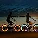 Oumers 4pcs Bike Spoke Light, Spokelit Bicycle Lights, Bicycle Accessories, Bike Flash Lamp Bulb Cycling MTB Wheel Tire Valve Spoke Light, Used for Safety and Warning (Blue Red Green Colorful)