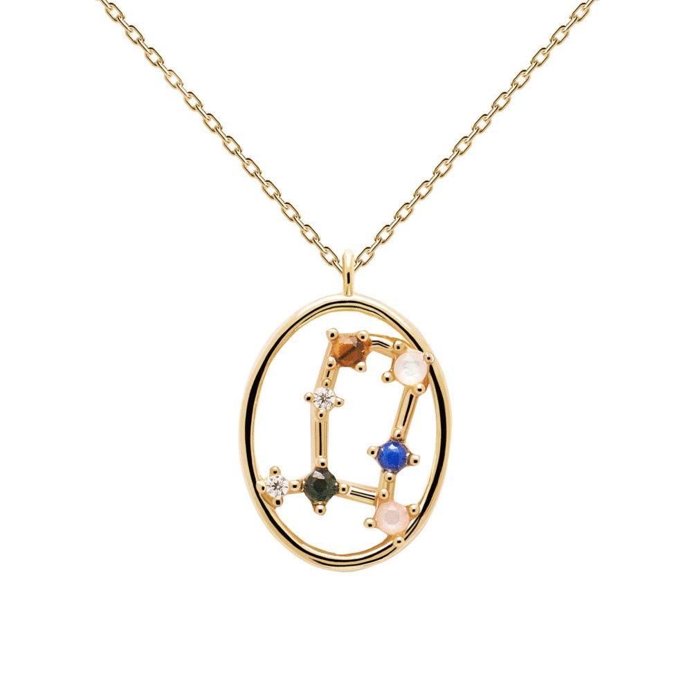 PDPAOLA - Gemini Necklace - 925 Sterling Silver 18k Gold Plated - Jewellery for Women
